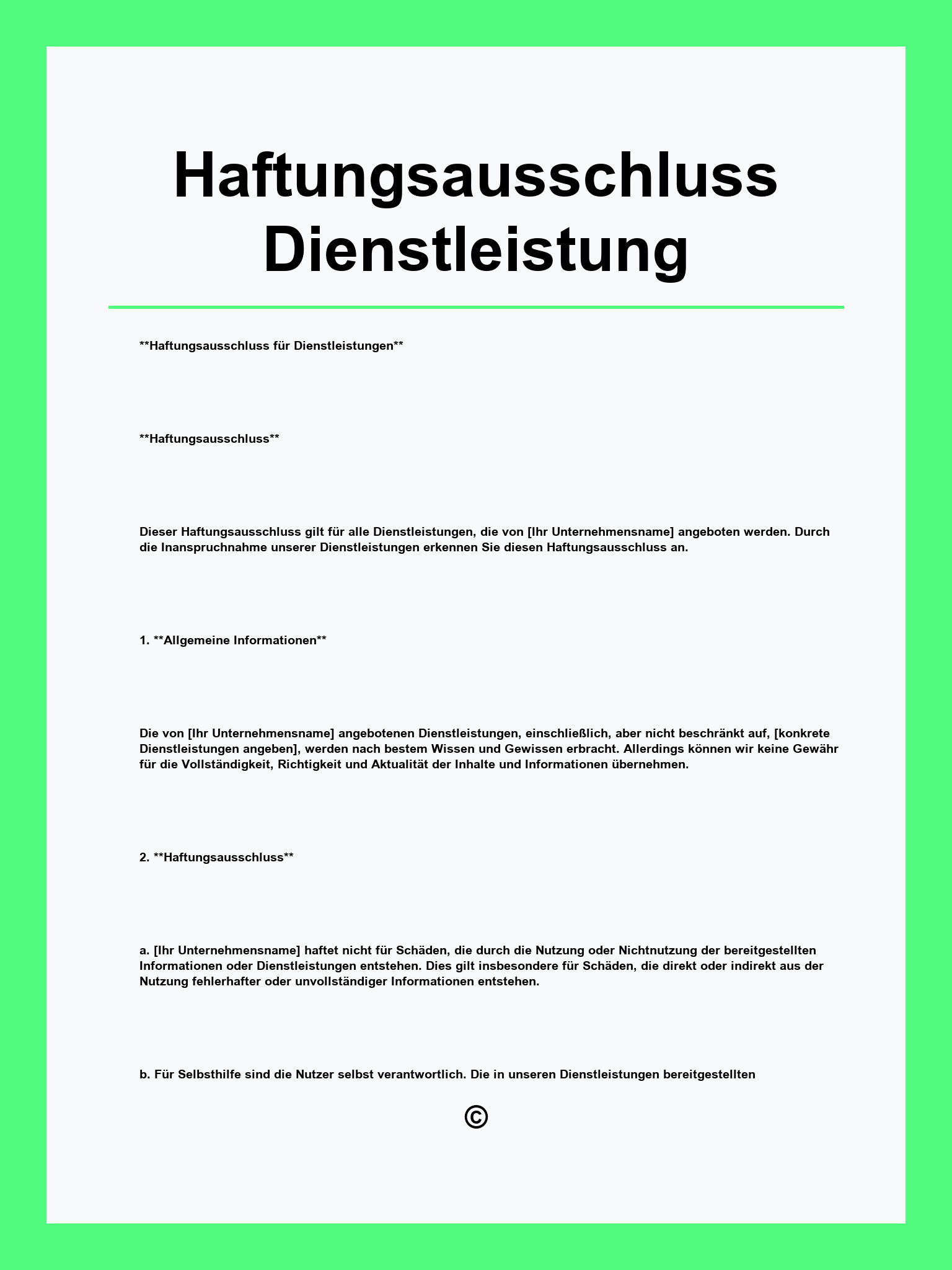 Ausschluss Von Sachmngelhaftung
