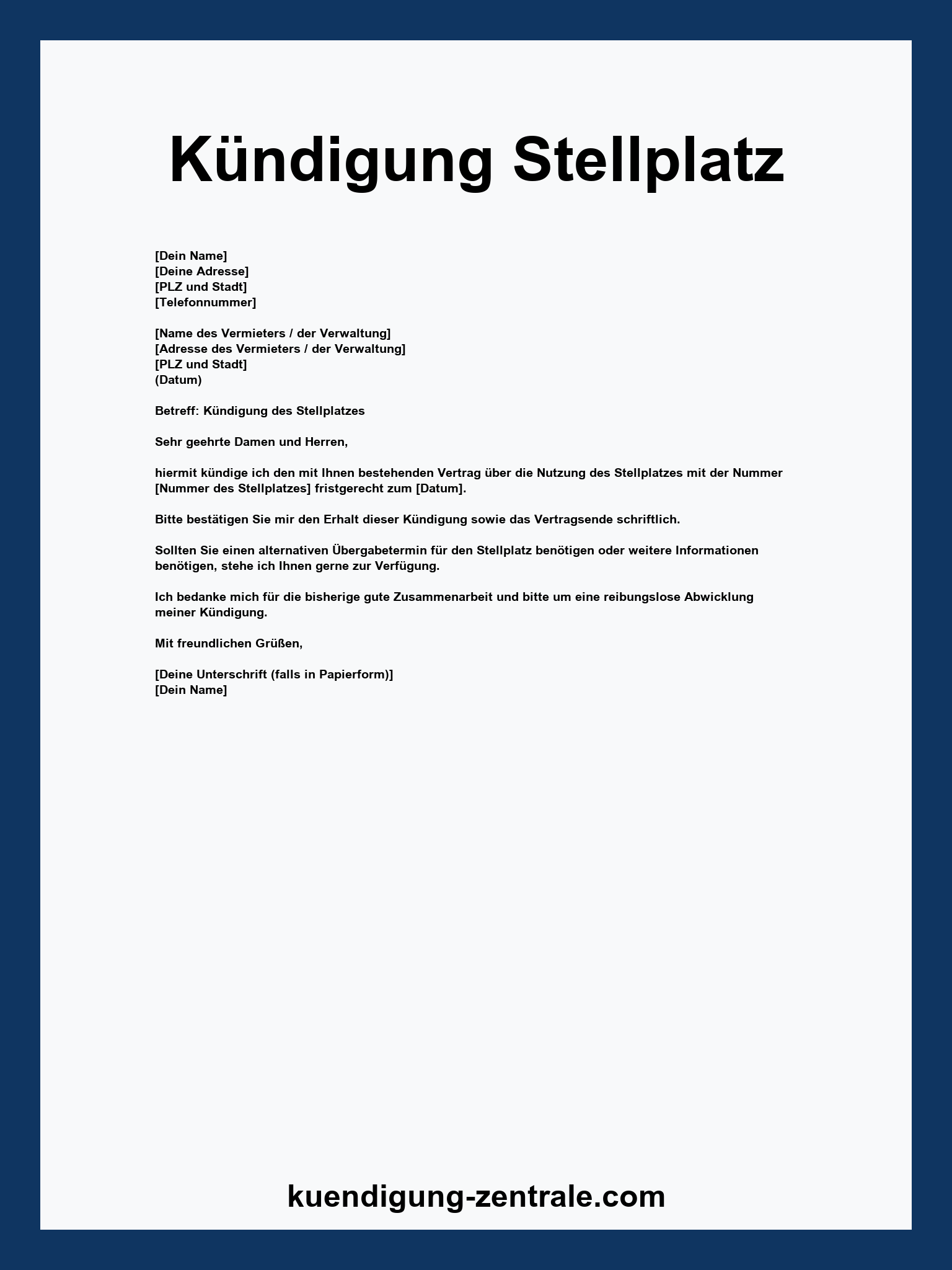 versicherung kündigen vorlage zum ausdrucken